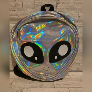 Sleepyville Critters Alien Face Backpack - Women's Trendy Daypack
